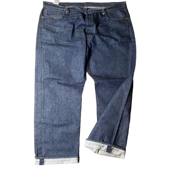 Levis Original Fit 501 Button Fly Jeans 44x30 - Picture 1 of 7